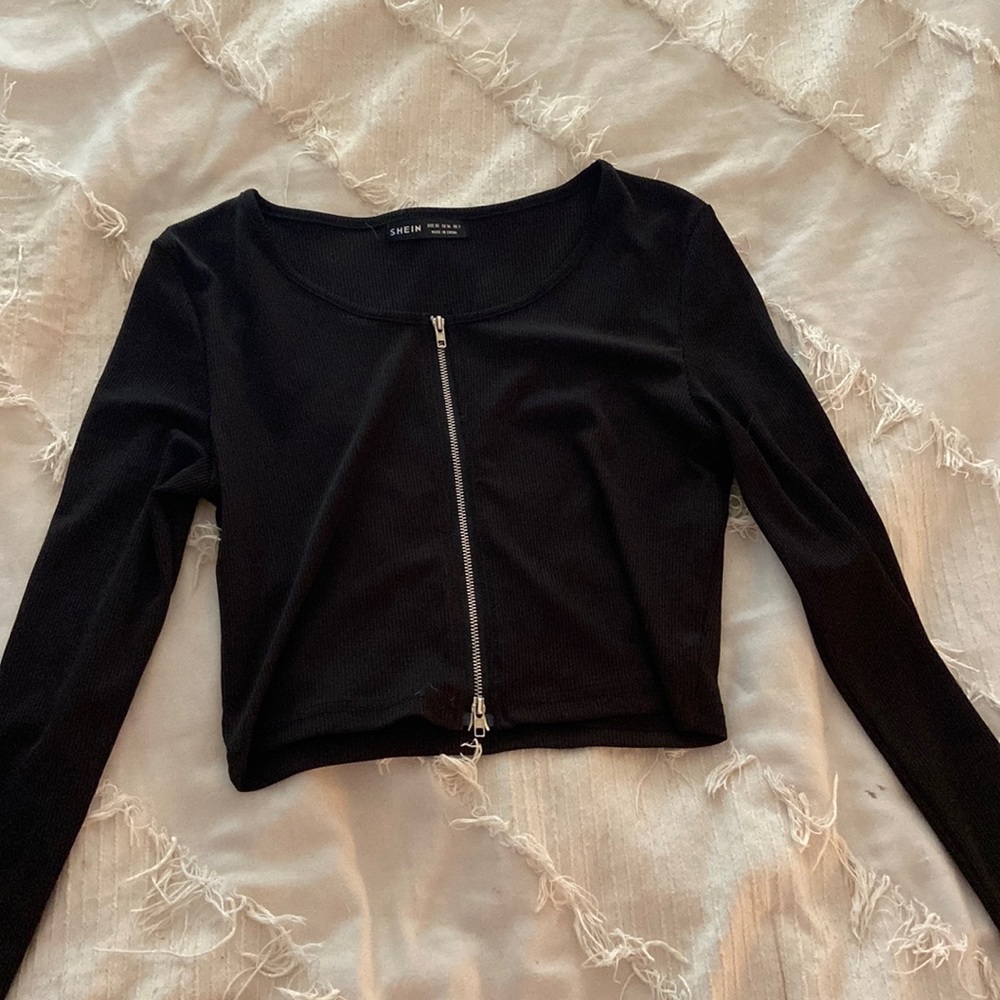 SHEIN zip up Top